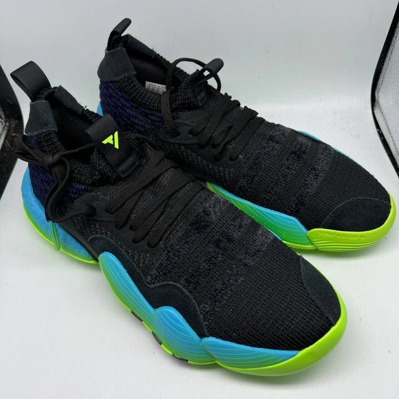 Adidas Trae Young 2 Basketball Shoes Men Black/ Blue /Green H06473‎ main image 5